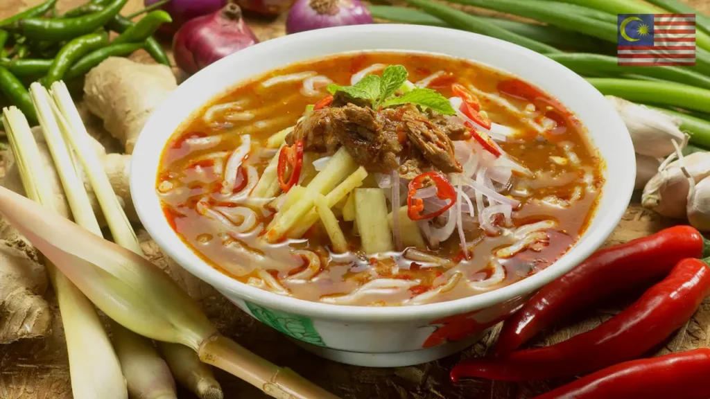 Malaysia Assam Laksa (fish-based spicy noodle soup)
